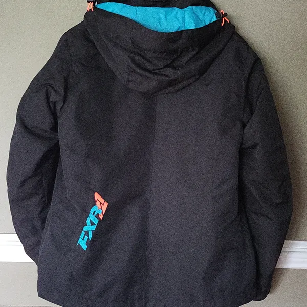 FXR Women's Ski & Snow Jacket in Black with Blue and Orange Accents - Image 10