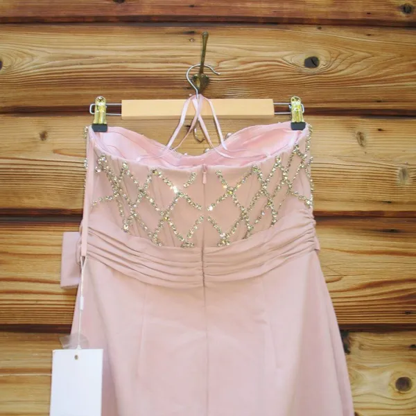 MAC DUGGAL 2294 Strapless Crepe Embellished Bustier Gown With Bow - Image 14