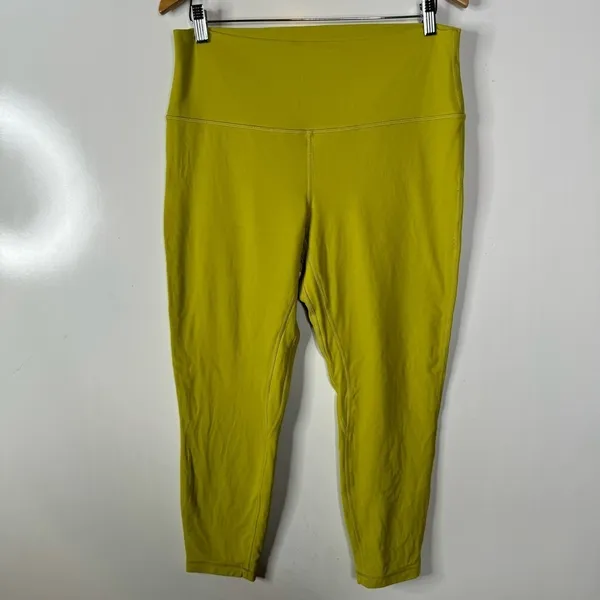 Lululemon Align Pant 25" Yellow Pear Size 14‎ - Image 4