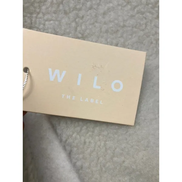 Wilo The Label Cosy Fleece Snap Mock Neck‎ Pullover Clay Teal WL-323-09 S NEW - Image 3