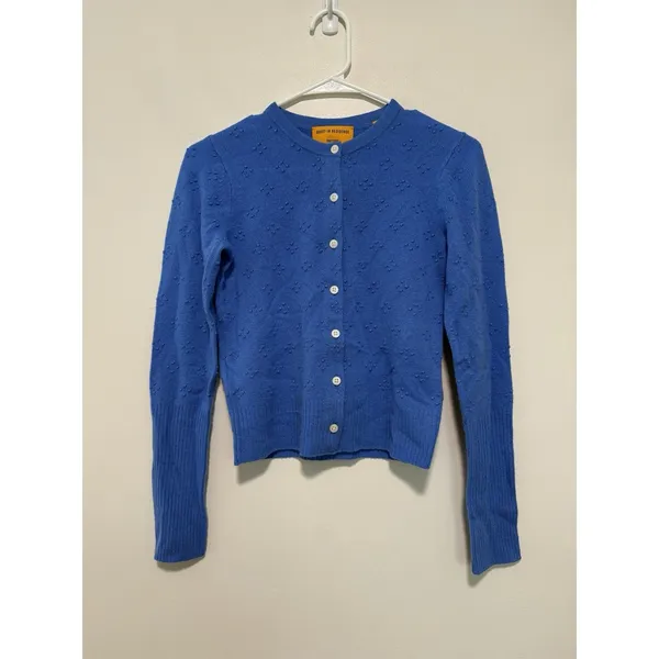 Guest in Residence Compass Jane Cashmere Cardigan Sweater in Sail Blue Size‎ XS - Image 3