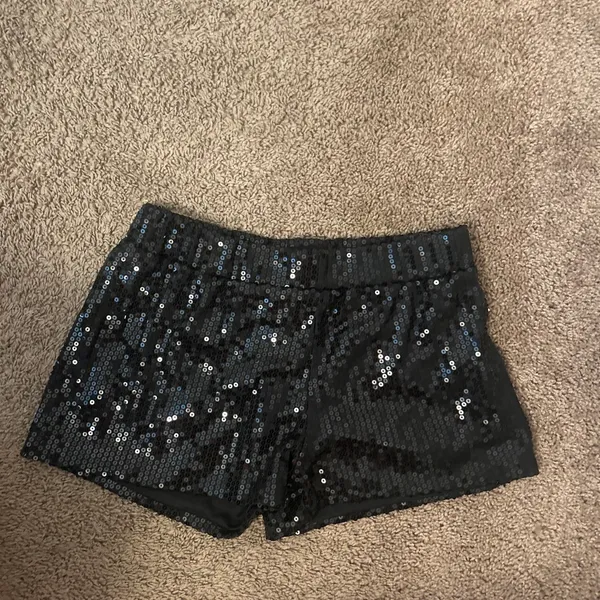 Spirit Halloween Black Sequin Shorts - Image 2