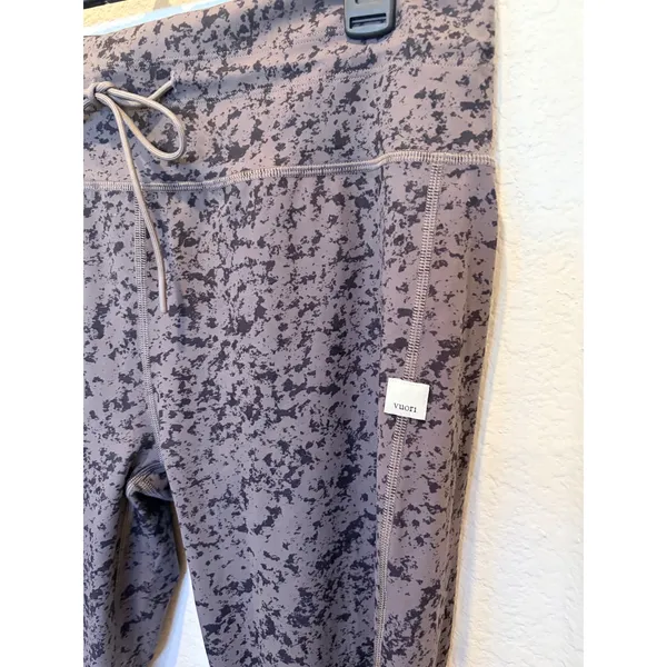 Vuori Daily Legging Womens XL Chia Stucco Abstract Print High Rise Drawstring - Image 7