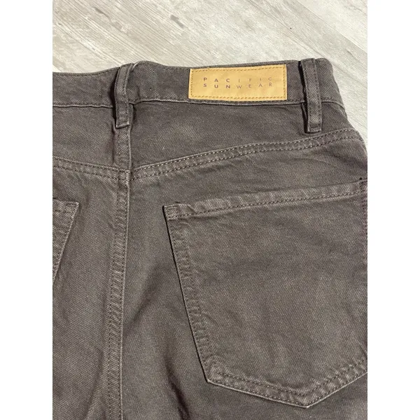 PacSun Dad Jeans Denim Womens 23‎ Green High Waist Straight Button Fly Z-339 - Image 8