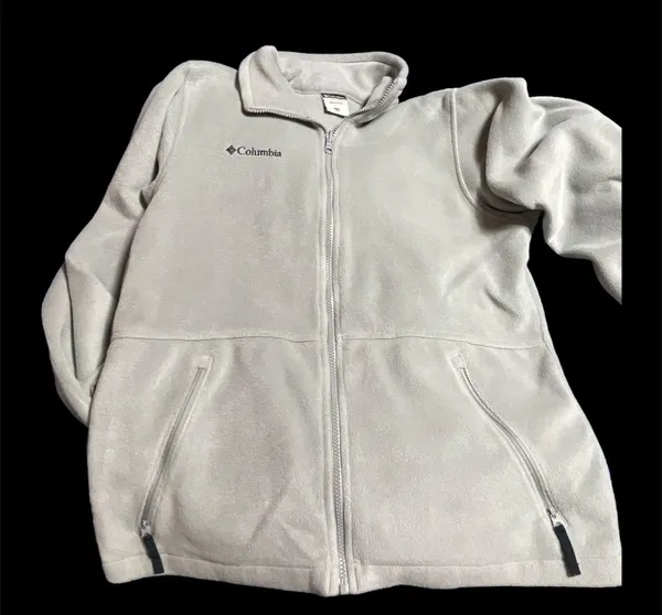 Columbia Long Sleeve Full-Zip Fleece Gray size 18/20 - Image 7