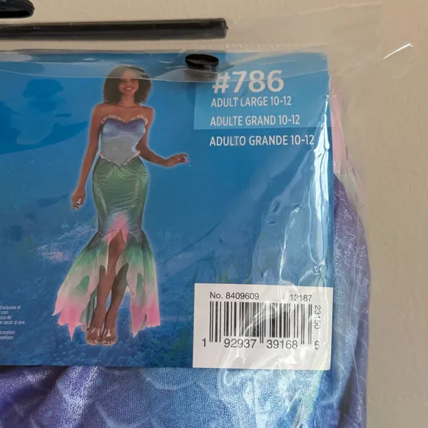 Disney The Little Mermaid Ariel Adult L Costume Dress Multicolor 786 - Image 4