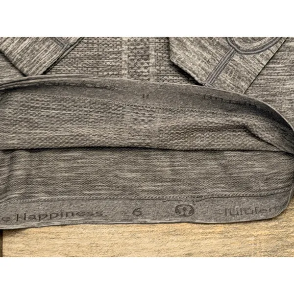 Lululemon Swiftly‎ Tech Long Sleeve Shirt Heathered Grey Size 6 Activewear Top - Image 6