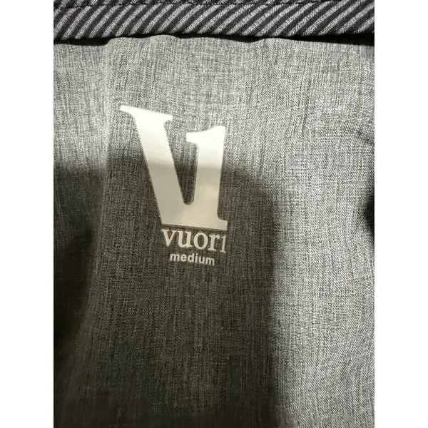 Vuori Outdoor Trainer Shell Hoodie Jacket‎ Black/Gray Camo Women's Size Medium - Image 12