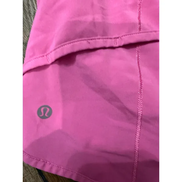 Lululemon Speed Up Shorts Pink Geometric Waistband Low Rise Running Shorts 2 - Image 3