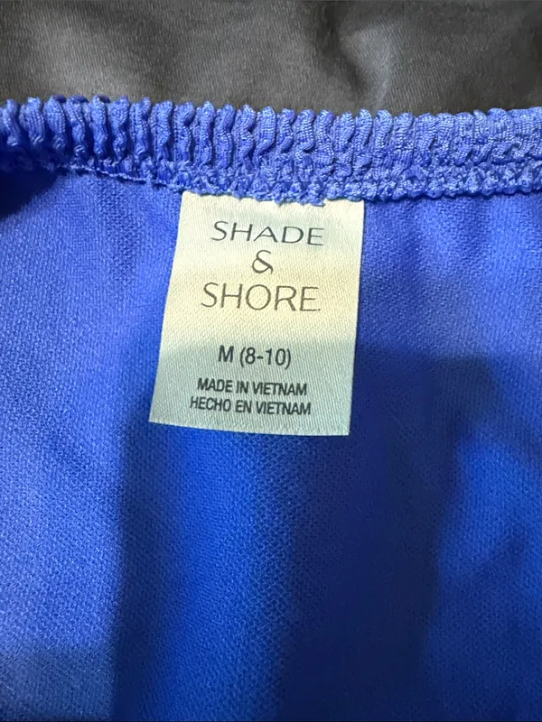 Shade & Shore Royal Blue Textured Bikini Bottom - Image 7