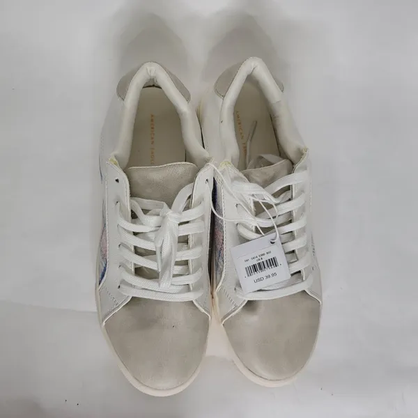 American Eagle Outfitters Sneakers Womens 8 Red White Blue‎ Plaid Shoes Fashion - Image 7