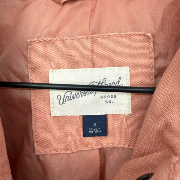 Universal Threads Utility Jacket Women's Size S Pink Cotton‎ Corduroy Collar - Image 4