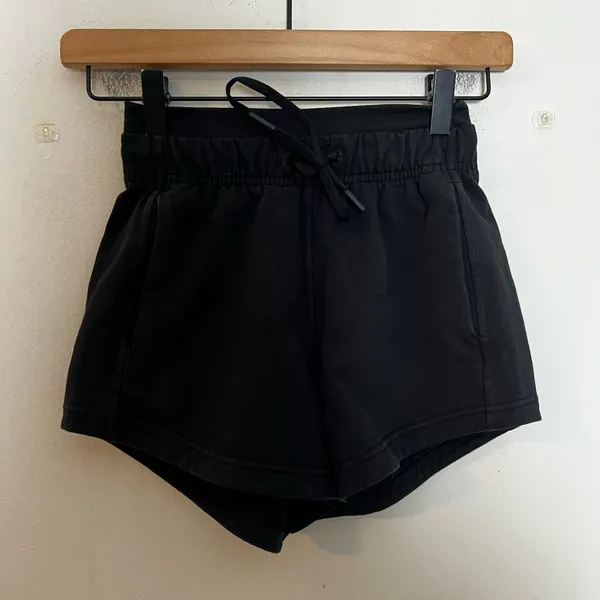 LULULEMON- Inner Glow Short 3" Terry Black Athletic Gym Workout Running Travel - Image 2