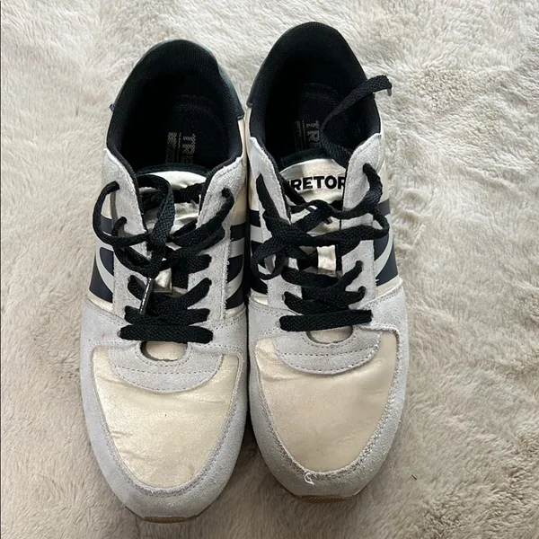 Tretorn Women’s Sneakers - Cream and Black - Image 4