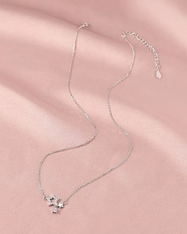 CZ Star Pendant Necklace for Women - Image 3