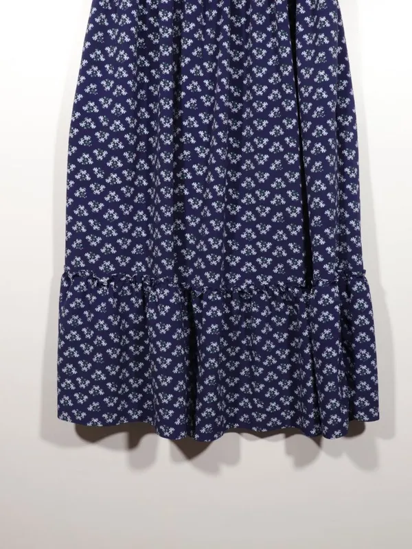 NWOT Hill House Navy Crepe Louisa Dress Size Xl in Shade Posy Navy - Image 8