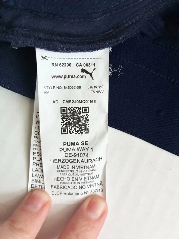 Puma Active Woven Pants Logo Joggers - XL - Peacock Navy Blue - Image 7