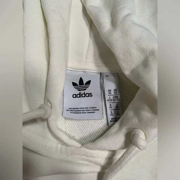 Adidas originals love United Cream Hoodie with Colorful Embroidery XL - Image 7