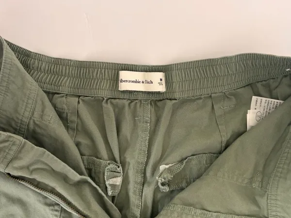 Abercrombie & Fitch Cargo Jogger Pants M Sage Green Y2K Utility - Image 4
