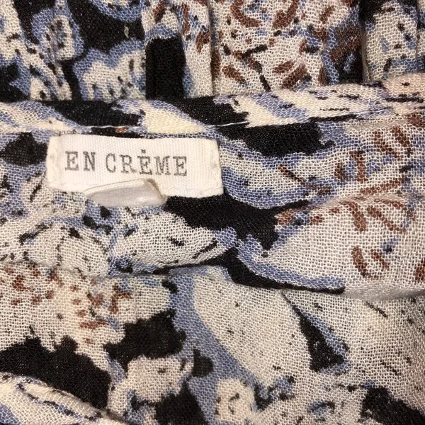 En creme large boho floral romantic tunic/dress - Image 6