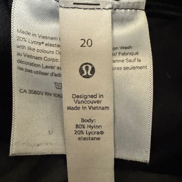 2208 | Lululemon Align Tie Dye High Rise Crop Leggings Black Green Women 20 - Image 5