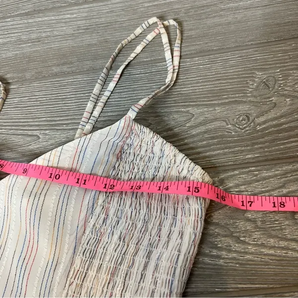 Tularosa Zana Dress in Ivory‎ smocked side maxi dress multicolor stripe - Image 6