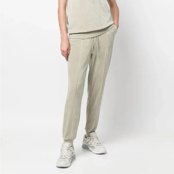 Fear of God Essentials Logo Patch Velour Pants NWT Large - Image 7