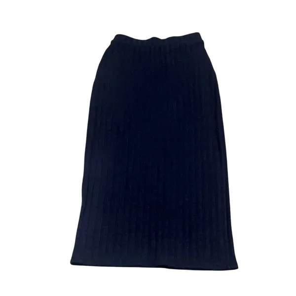 Maeve by Anthropologie Women's XS Blue Wrap Midi Skirt - Image 4