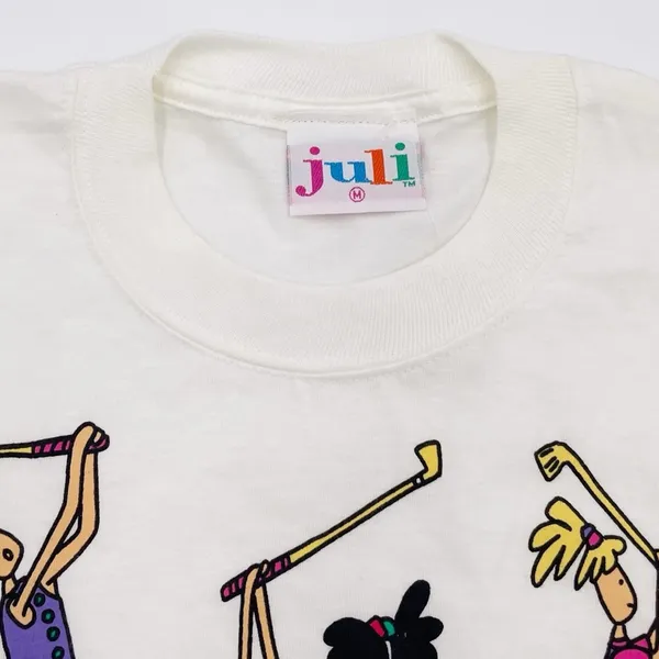 Vintage Juli 1992 Graphic Tee On the Course Women's Golf Cotton Size Medium NWT - Image 6