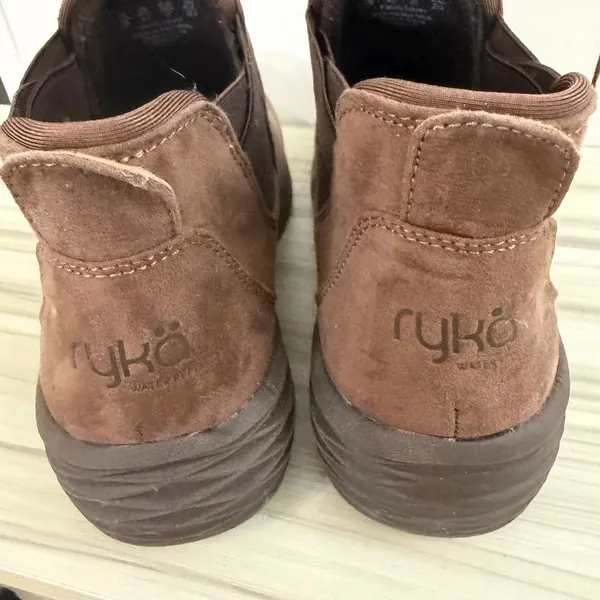 Ryka Noelle Womens Size 7 Brown Booties Slip On Water Repellant Walking Comfort - Image 4