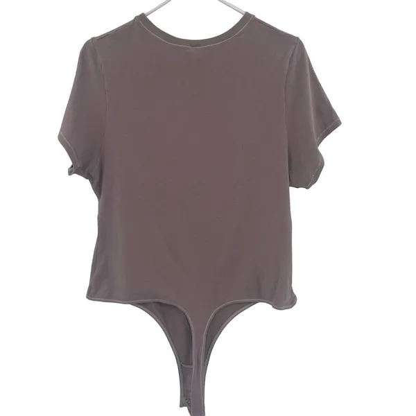 Skims T-Shirt Cotton Bodysuit Short Sleeve Thong Stretch Size 3X Plus Size - Image 7