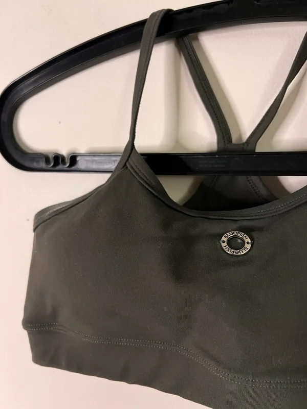 Women's Olive Green Sports Bra - Image 2
