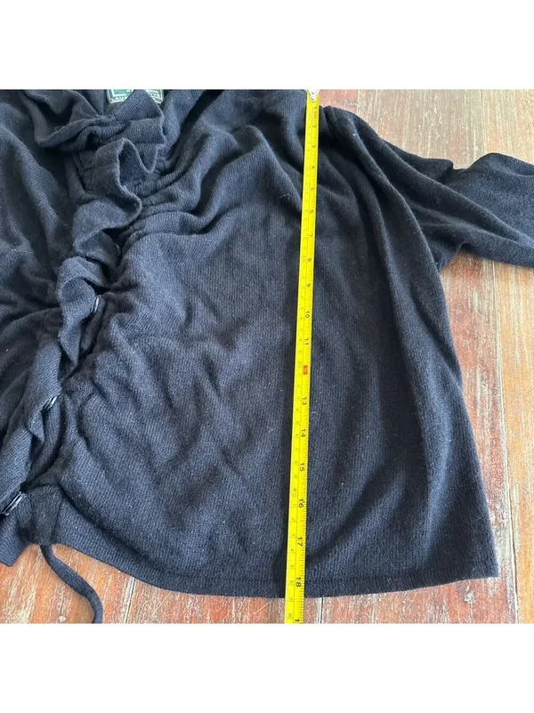 Lauren Active Ralph Lauren Black Cowl Neck Sweater M Wool Blend - Image 7