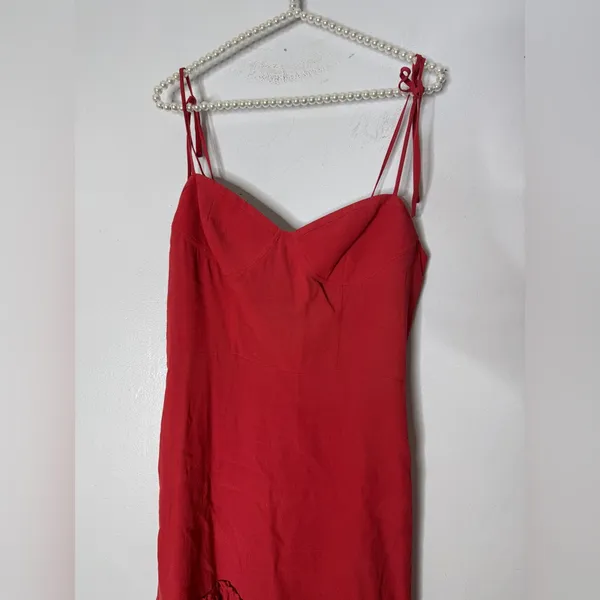 aritzia sunday best Small Red Maxwell Dress Bustier Mini‎ - Image 3