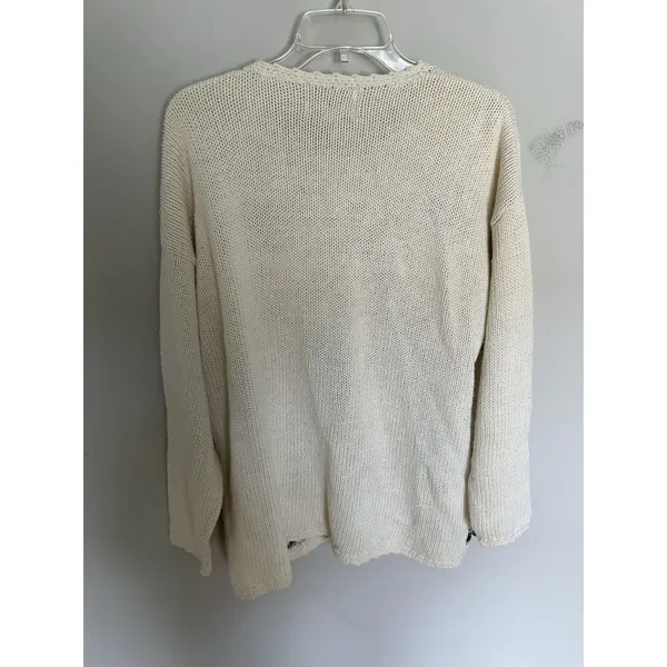 Vintage 90s Thick Knit Heirloom Collectibles Christmas Tree Sweater Size Large - Image 2