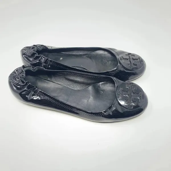 Tory Burch Reva Classic Patent Leather Ballet Flats Black Size US‎ 7.5 - Image 6