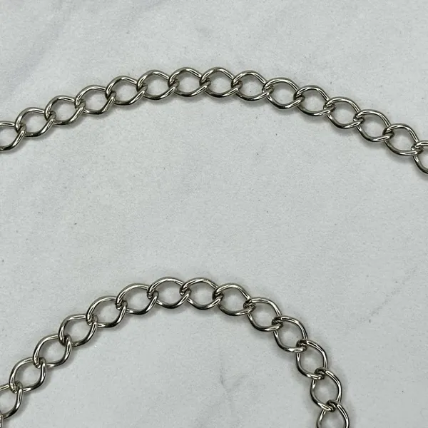 Skinny Dime Silver Tone Belly Body Metal Chain Link Belt OS One Size - Image 8