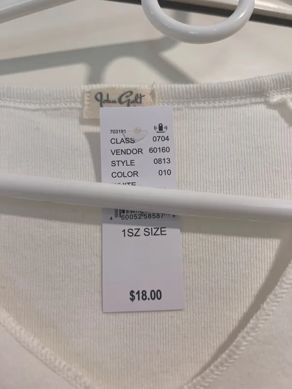 John Galt White Brandy Melville Top - Image 4