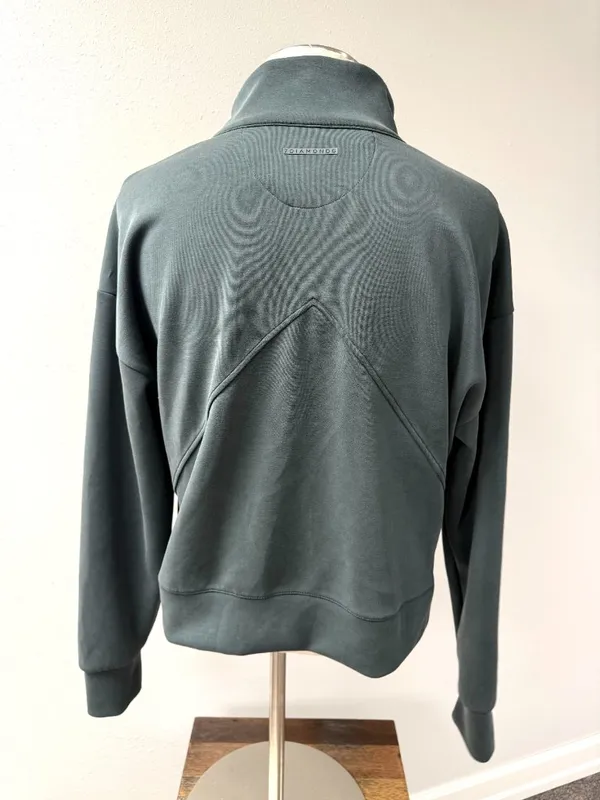 7 Diamonds Rev Crop Quarter Zip Green Size L - Image 5
