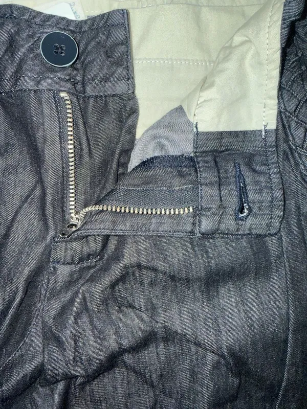 Converse One Star Women's Dark Wash Braided Detail Pants Size 6 - Image 2