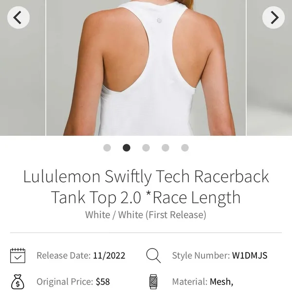 Lululemon Swiftly Tech Racerback Tank Top 2.0 *Race Length - Image 2