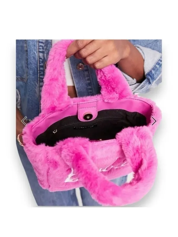 Barbie & Skinnydip London Collaboration Pink Furry Crossbody RARE Purse Bag - Image 6