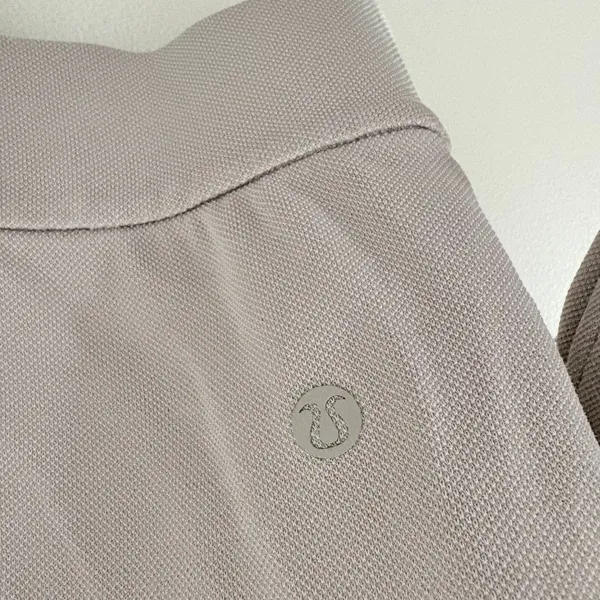 Lululemon Softstreme Pique rack Jacket Small Downtown Tan Cropped Full Zip - Image 6