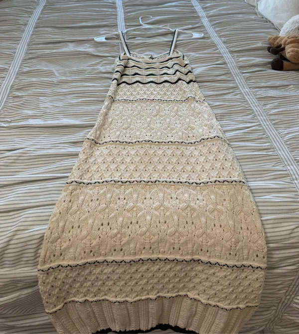 Commense Knit Dress White - Image 4