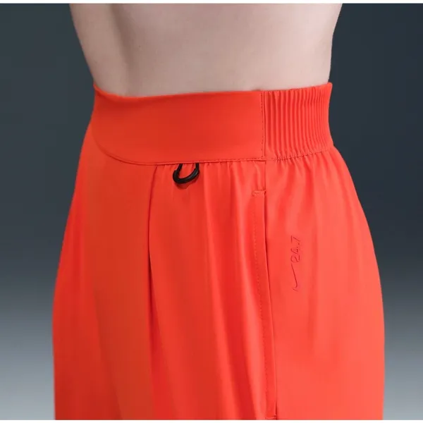 Nike Dri-fit Pants High Waist Loose Wide Leg Ripstop Red Orange Travel Women XL - Image 9
