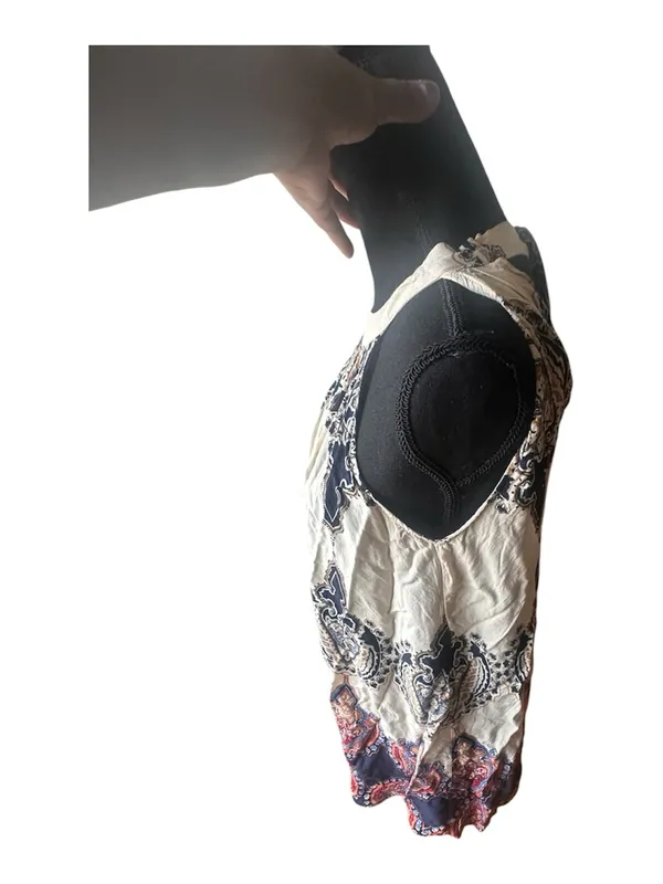 Earthbound Trading Paisley Halter Sundress Flowy Mini Dress Size S - Image 2