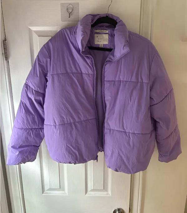 A New Day Purple Puffer Jacket - Image 3