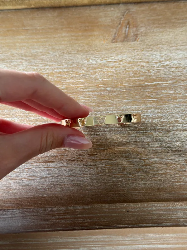 BaubleBar Gold Disney Cuff Bracelet - Image 2