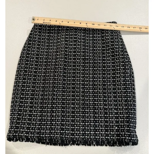 Ann Taylor Tweed Pencil Skirt Womens 2 Workwear Academia Collegiate Quiet Luxury - Image 5