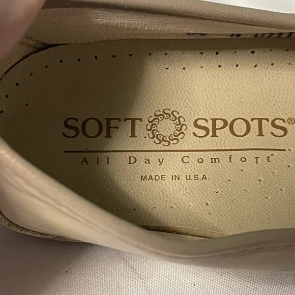 Soft Spots Bonnie Lite Taupe Leather Loafers Shoes, Comfort‎ Shoes Sz 8.5 S-381 - Image 7